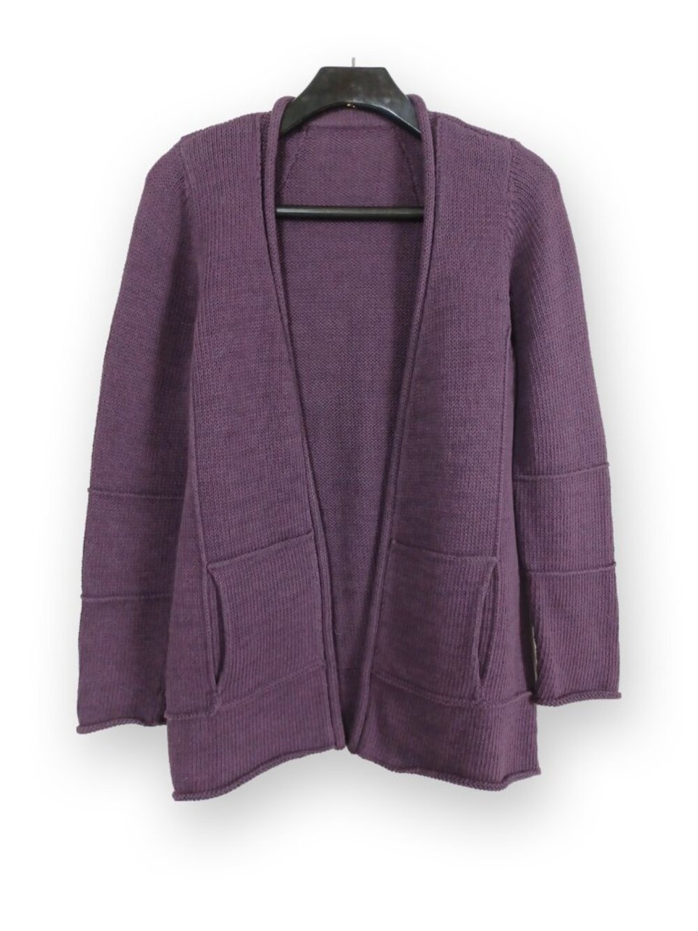 PURE HANDKNIT Open Front Cardigan Size S